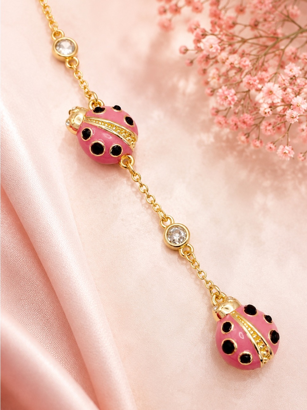 Kate Spade Ladybug Linear Earrings. - Picture 3 of 5